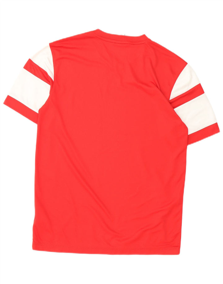 Camiseta masculina Nike Dri Fit Top médio vermelho colorblock poliéster