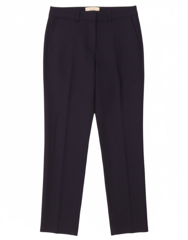 HOBBS Calça Chino Feminina Slim Médio W28 L28 Azul Marinho Lã