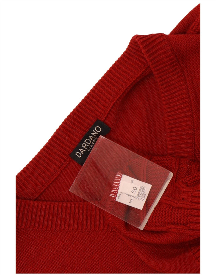 Camiseta regata masculina Dardano IT 50 algodão vermelho médio
