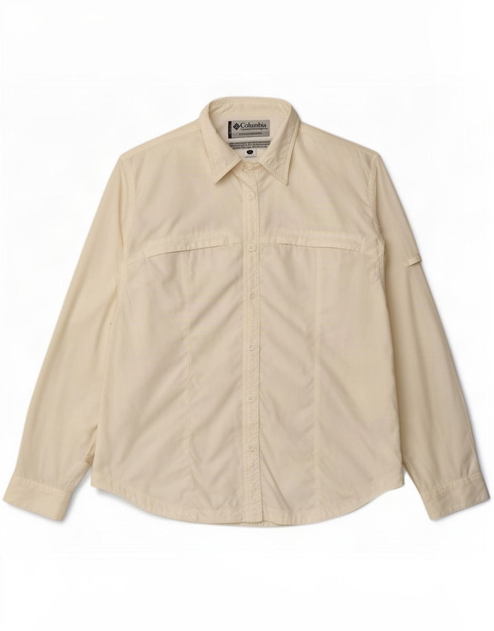 Camisa feminina Columbia UK 16 grande nylon branco