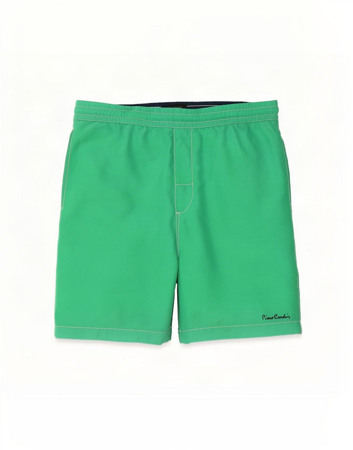 Shorts de natação masculino Pierre Cardin poliéster verde médio