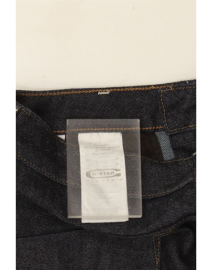 Shorts jeans feminino G-Star W29 algodão azul marinho médio