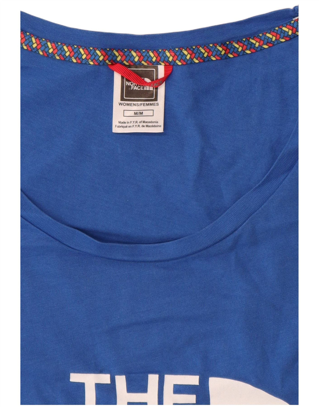 Camiseta gráfica feminina The North Face UK 14 azul médio
