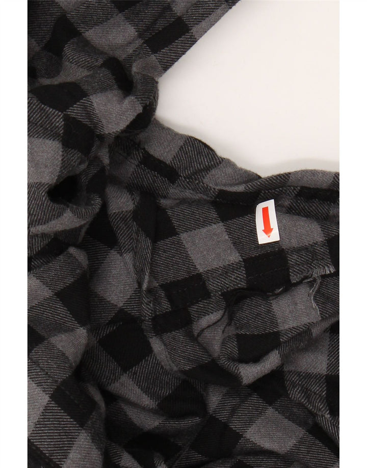 Camisa masculina de flanela IZOD 2XL xadrez cinza