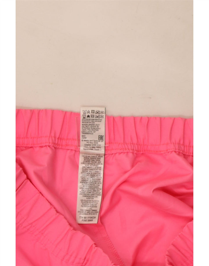 Shorts esportivos femininos Marks & Spencer 12-13 anos poliéster rosa