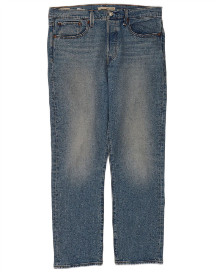Calça jeans feminina Levi's Wedgie Straight W31 L28 azul algodão