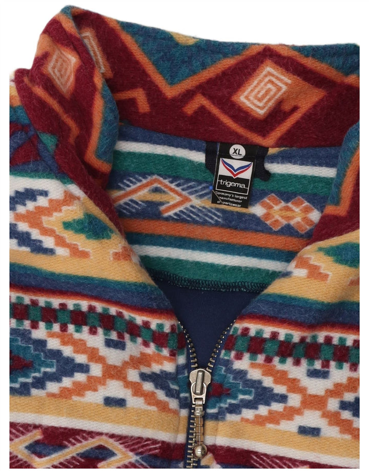Jaqueta de lã masculina Trigema UK 42 XL poliéster geométrico multicolorido
