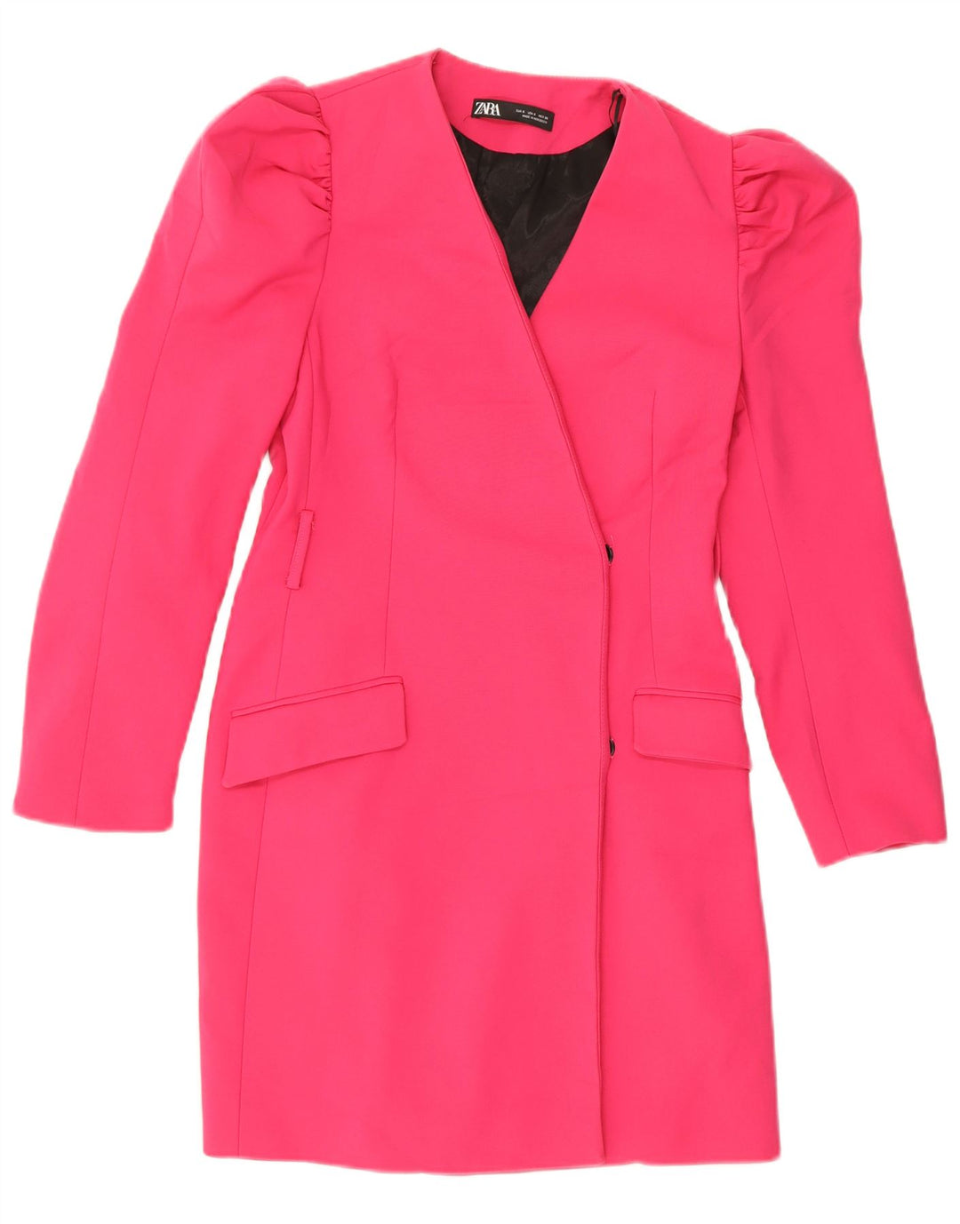 Sobretudo feminino Zara UK 8 pequeno algodão rosa