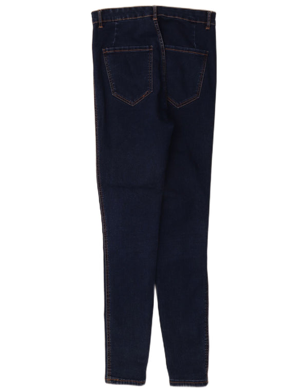Zara Mulher Trafaluc Skinny Jeans EU 38 Pequeno W28 L30 Azul Marinho