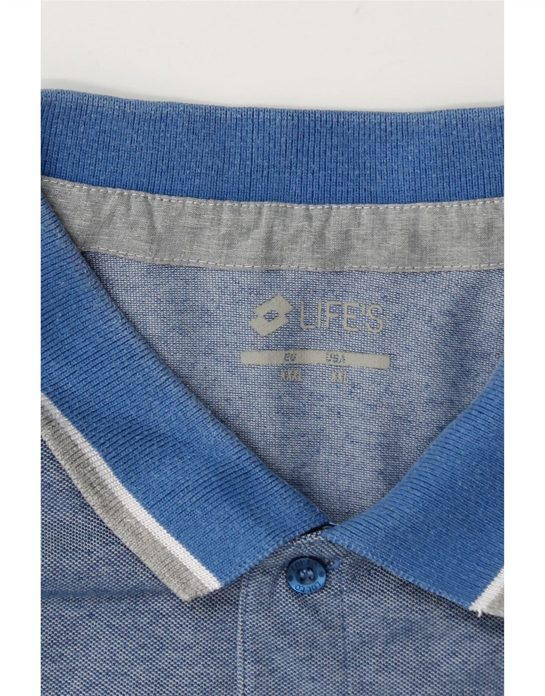 Camisa polo masculina Life's Lotto 2XL azul