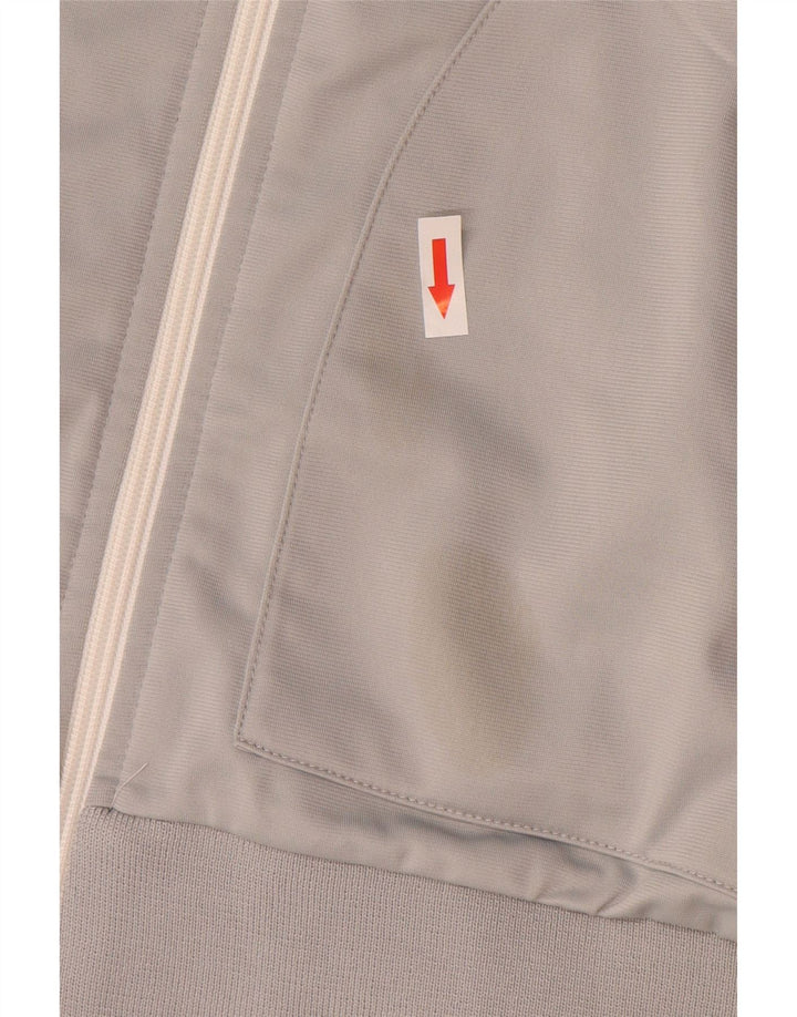 Asics Mens Tracksuit Top Jacket 2XL Cinza Colourblock Poliéster