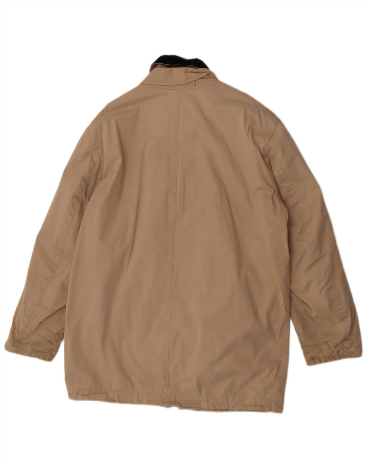 Sobretudo masculino Gant UK 40 grande bloco colorido bege