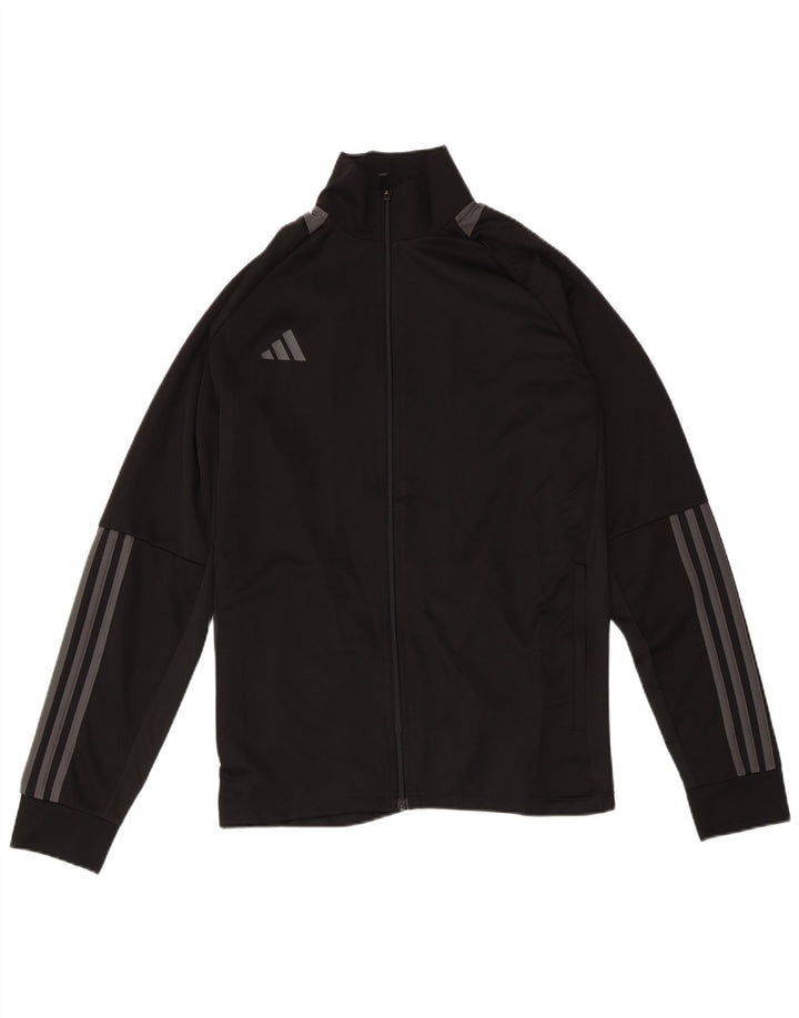 ADIDAS Mens Tracksuit Top Jacket Grande Poliéster Preto