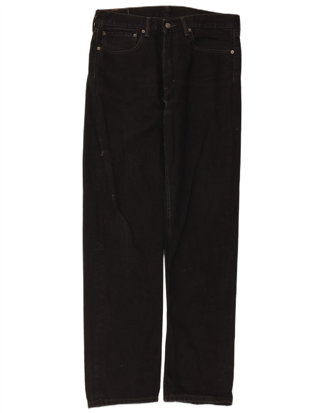 Calça Jeans Levis 505 Straight Masculina W34 L34 Algodão Preto