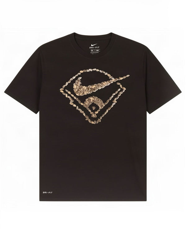 Camiseta Nike Masculina Dri Fit Graphic Top Grande Preto