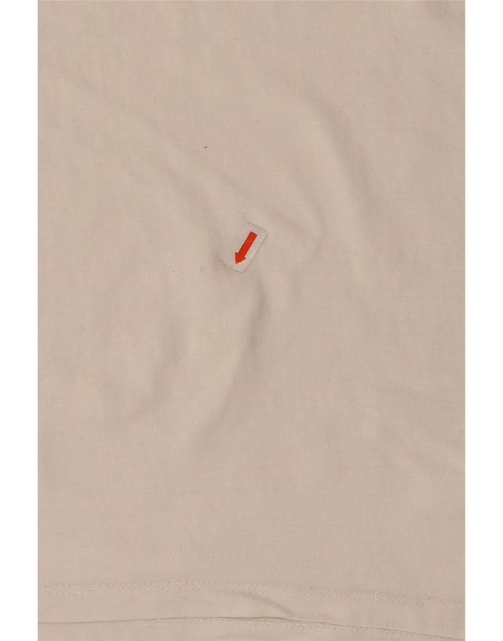 LEVI'S Womens Graphic T-Shirt Top UK 12 Medium White Cotton