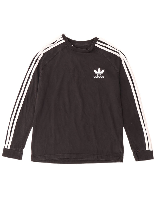 Top Adidas Menino Manga Comprida 11-12 Anos Algodão Preto