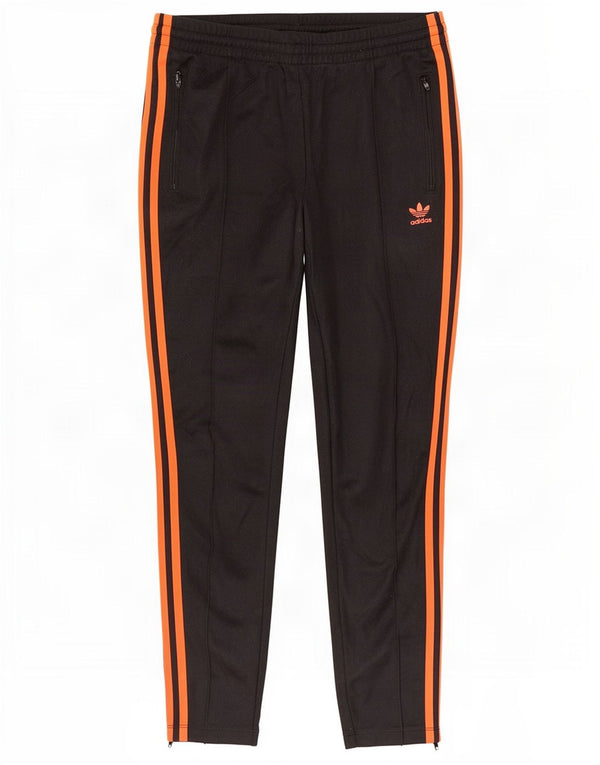 Calça de treino feminina Adidas UK 12 algodão preto médio