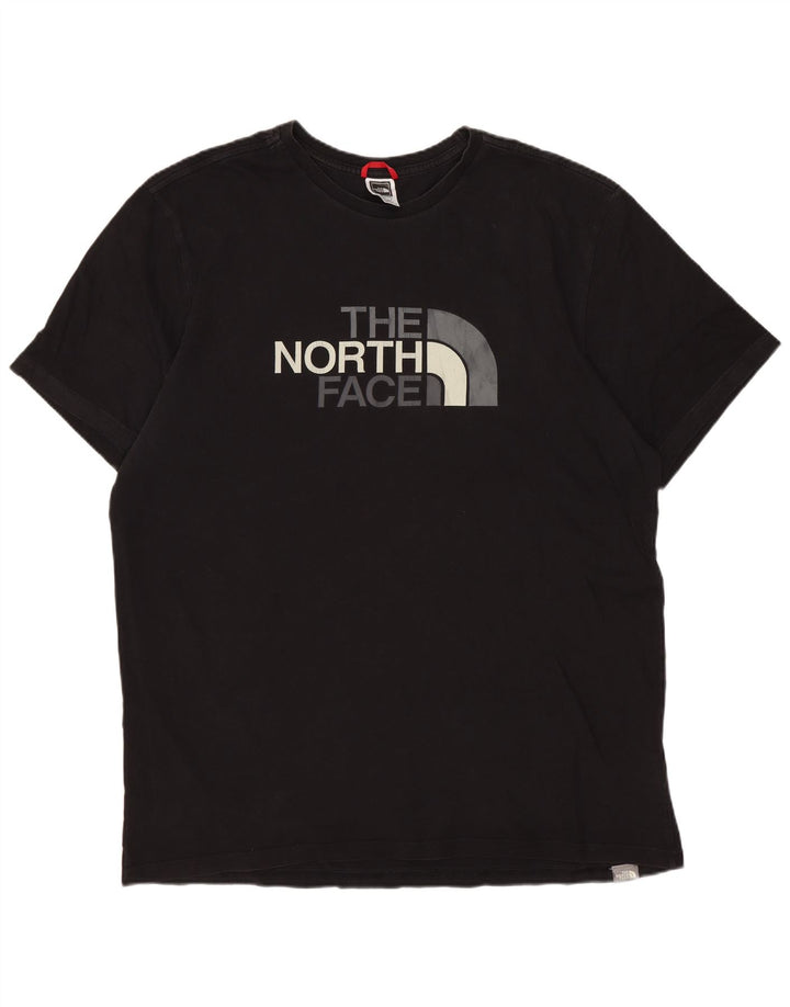 Camiseta gráfica masculina The North Face grande algodão preto