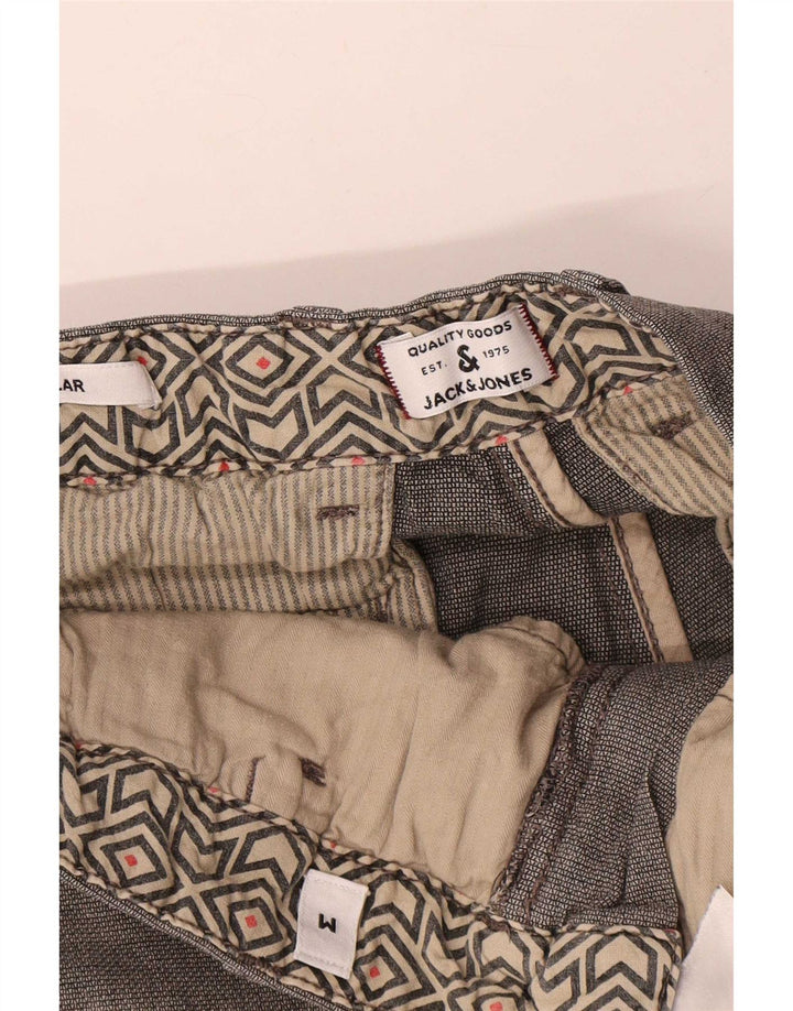 Shorts Chino Masculino Regular Jack & Jones Médio W32 Algodão Cinza
