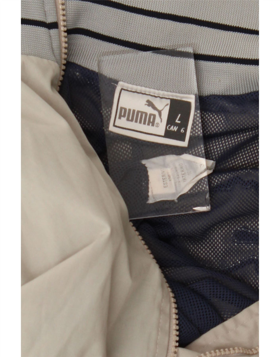 Jaqueta bomber masculina Puma UK 40 grande algodão cinza