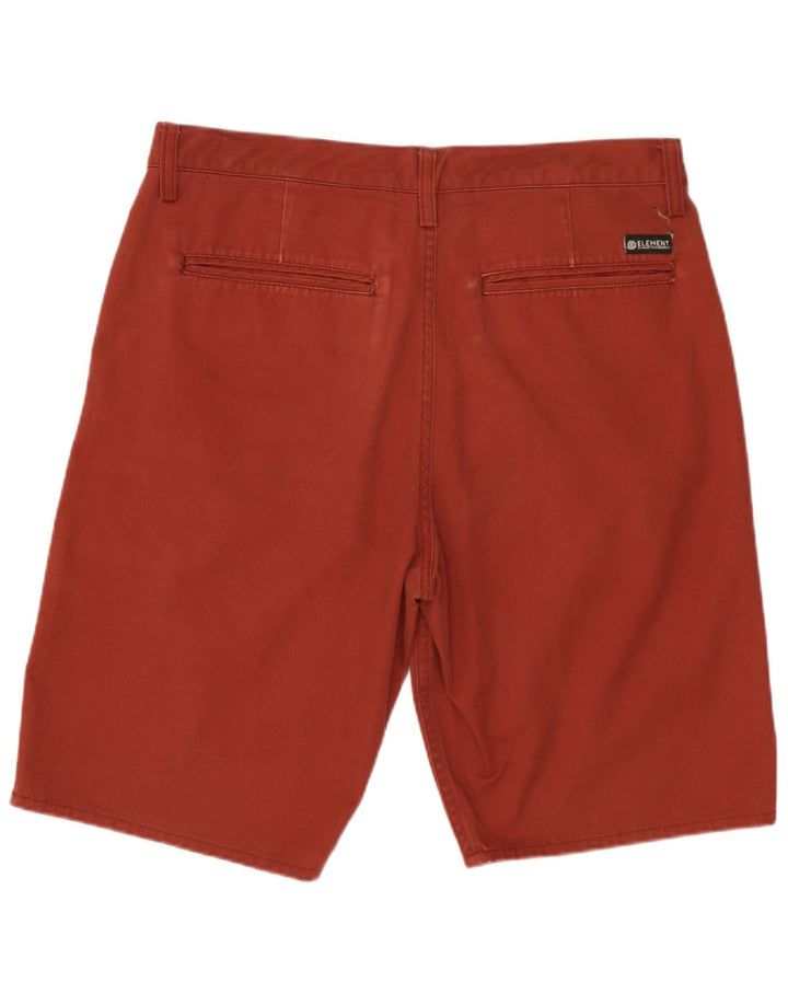 Element Mens Chino Shorts W32 Poliéster Marrom Médio