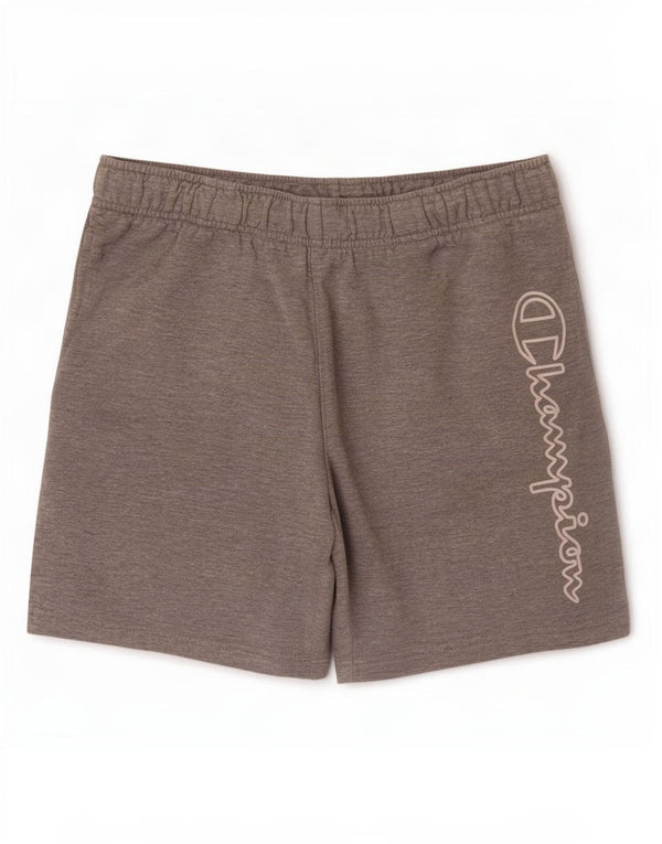 Shorts esportivos gráficos masculinos Champion algodão cinza médio