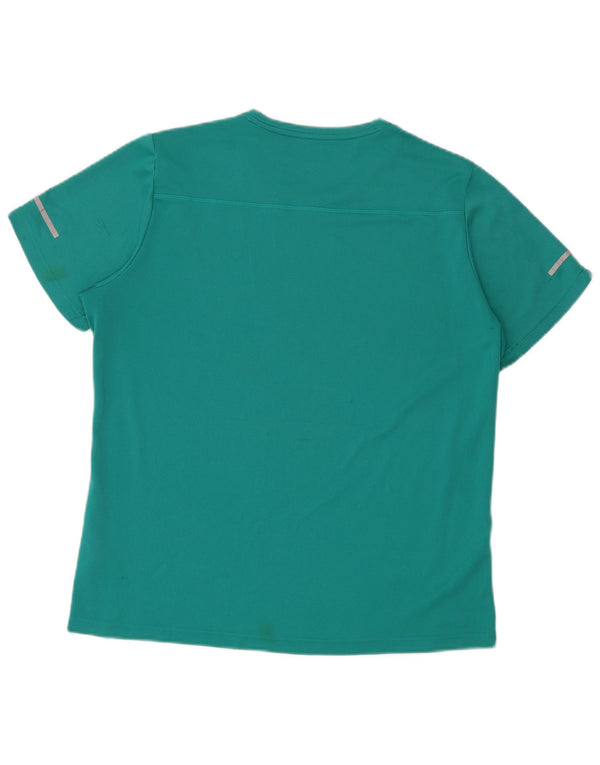 Camiseta masculina Adidas Climalite Top grande poliéster turquesa