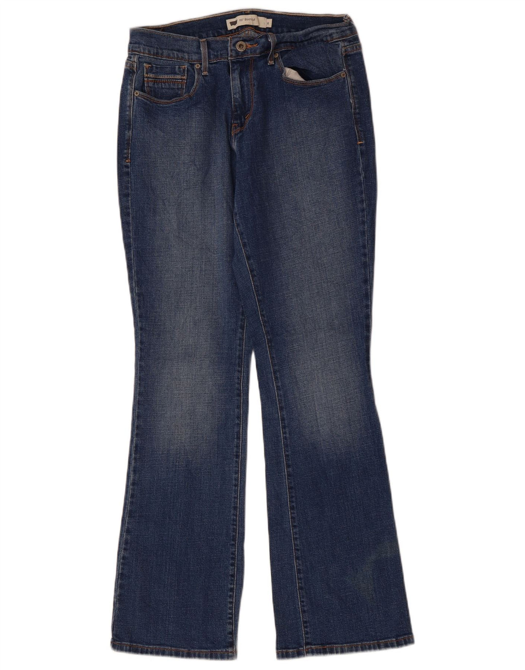 Levi's feminino 515 bootcut jeans US 6 médio W30 L31 algodão azul