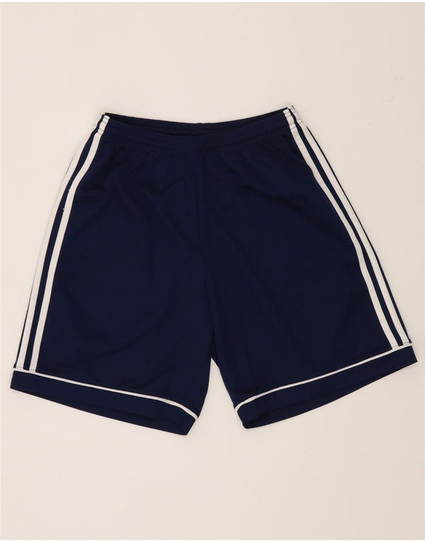 Shorts esportivos masculinos Adidas Aeroready pequenos poliéster azul marinho