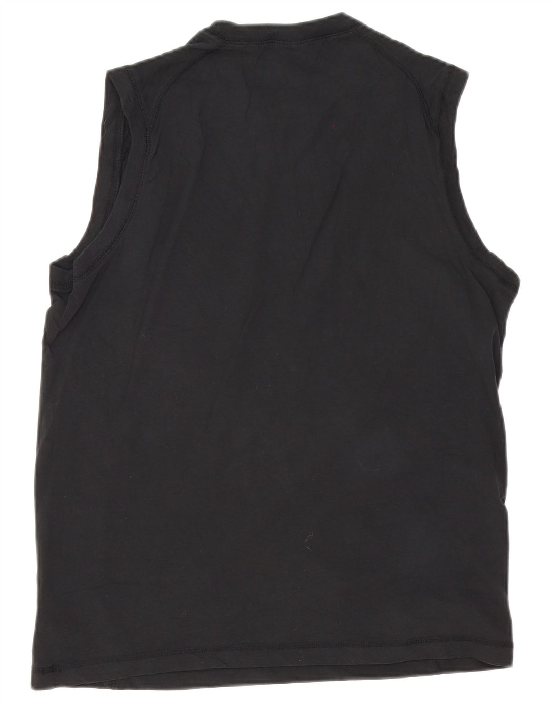 Nike Mens Camiseta Top Médio Algodão Preto
