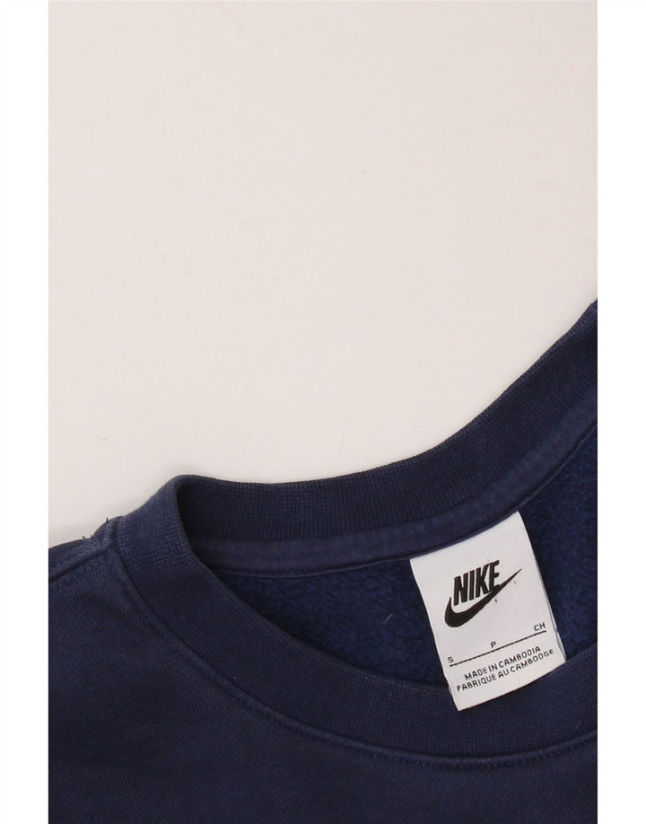 NIKE Mens Moletom Jumper Pequeno Azul Marinho