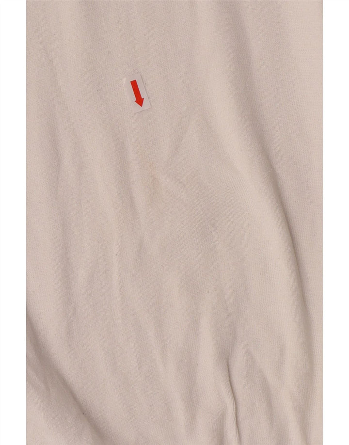 Suéter masculino POLO RALPH LAUREN com decote em V XL algodão branco