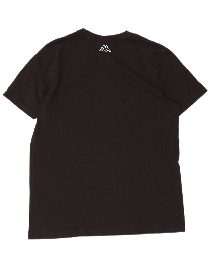 Camiseta feminina gráfica Kappa UK 16 grande preta