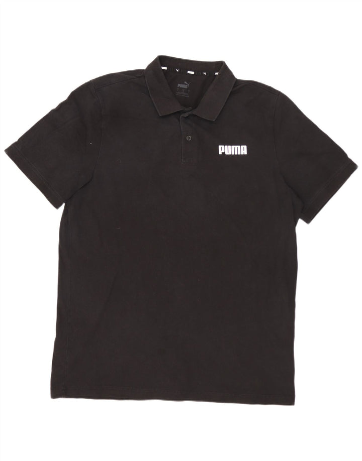 Camisa polo masculina PUMA grande algodão preto