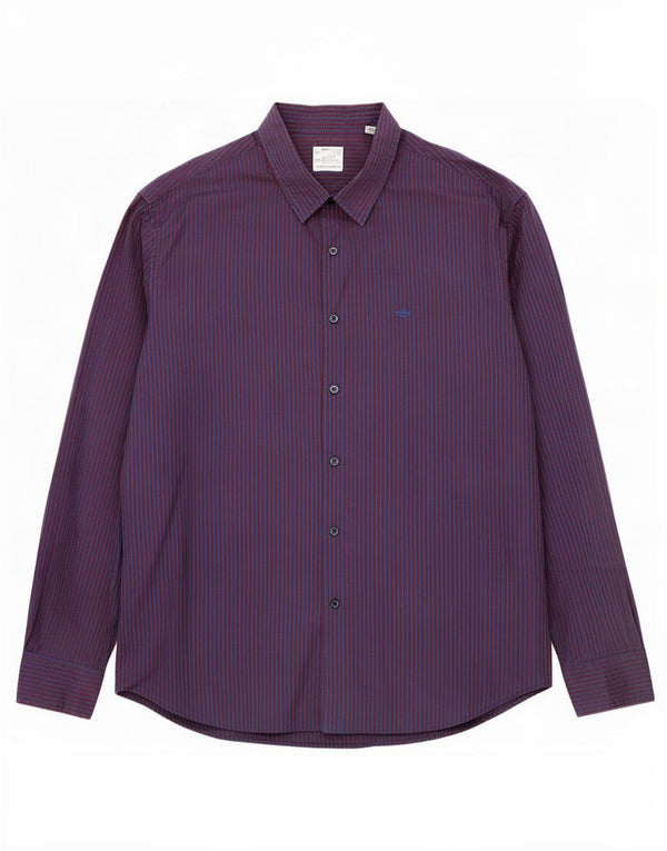 Camisa masculina Dockers XL azul marinho listrado algodão