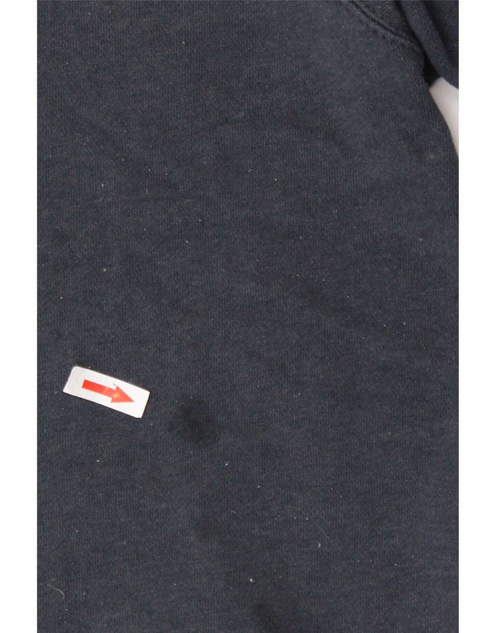 Fila moletom gráfico feminino jumper UK 16 grande azul marinho poliéster