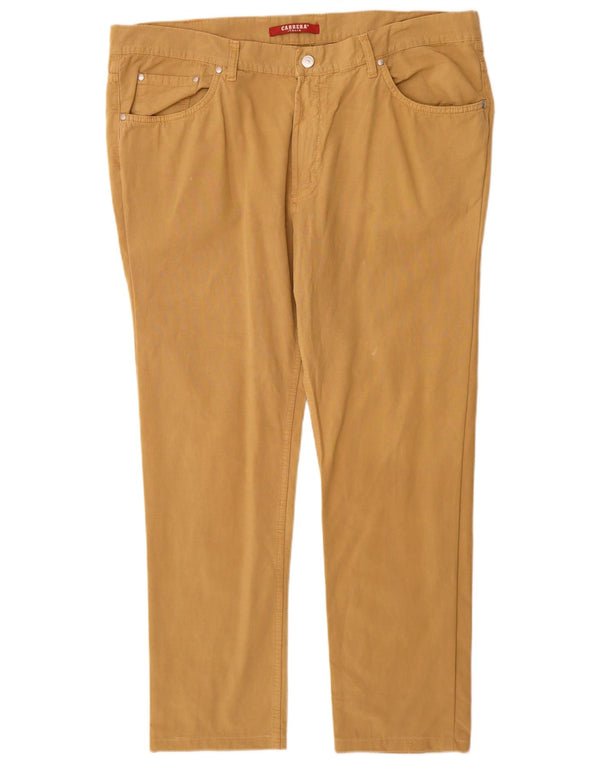 Carrera Mens 700 Straight Casual Trousers W42 L29 Beige Cotton