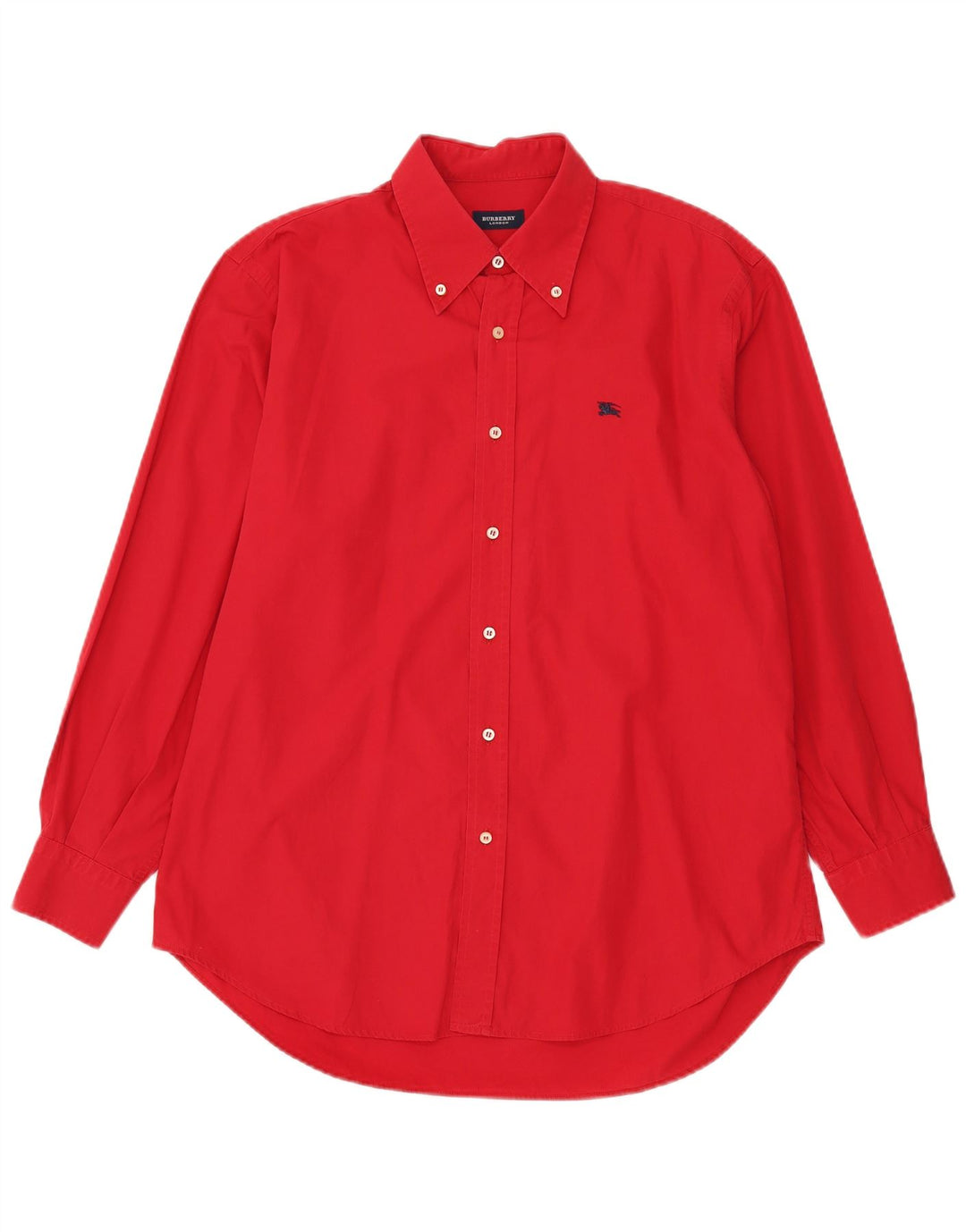 Camisa masculina BURBERRY grande algodão vermelho