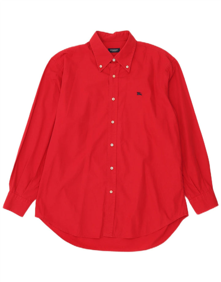 Camisa masculina BURBERRY grande algodão vermelho