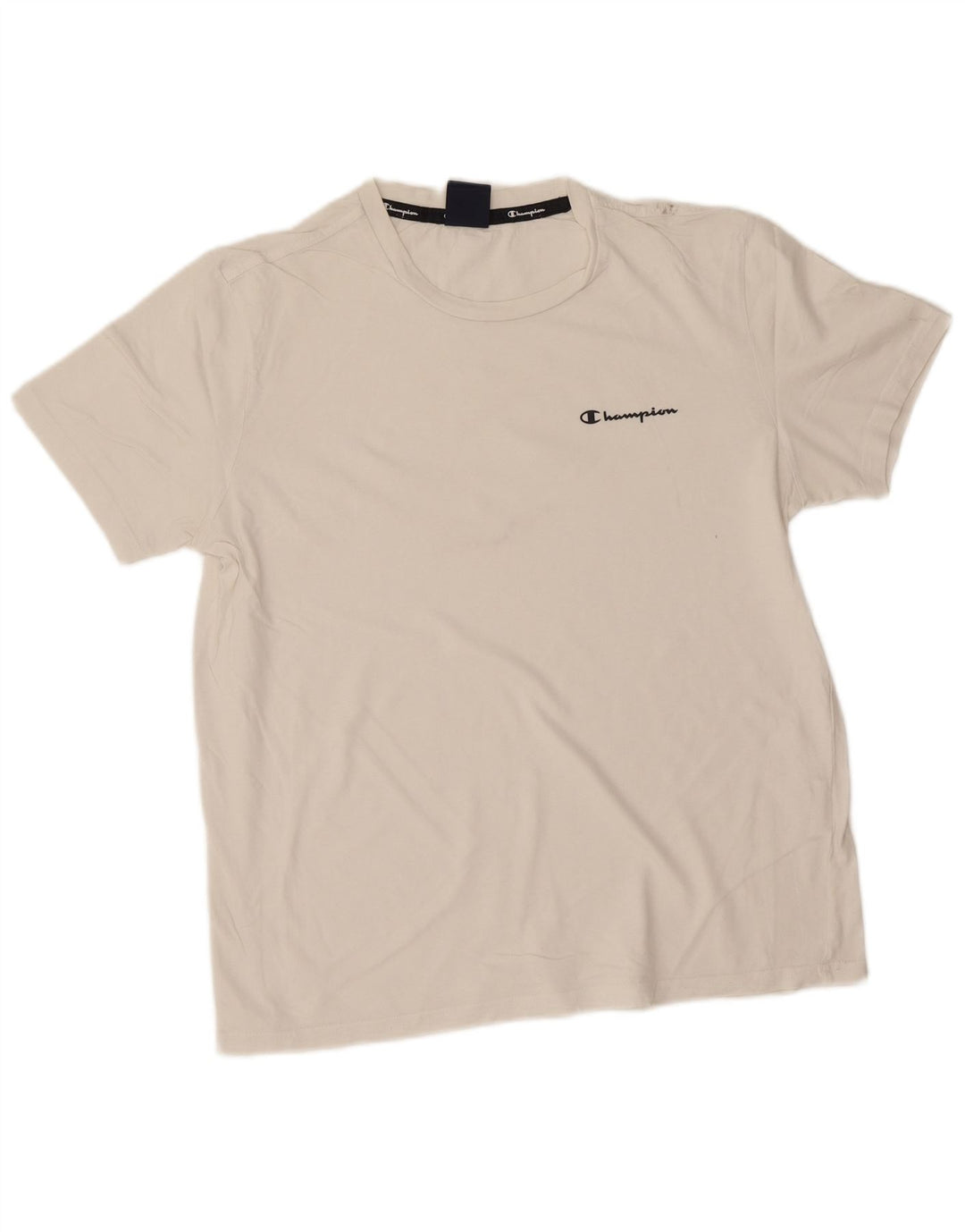 Camiseta masculina Champion de algodão branco médio