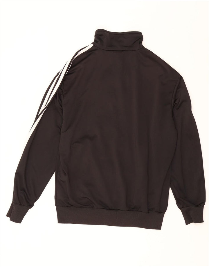 ADIDAS Mens Tracksuit Top Jacket Médio Preto Poliéster