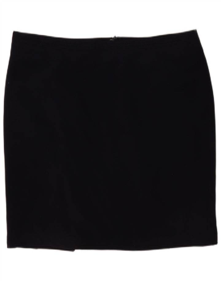 Minissaia feminina Marks & Spencer UK 20 2XL W40 azul marinho poliéster