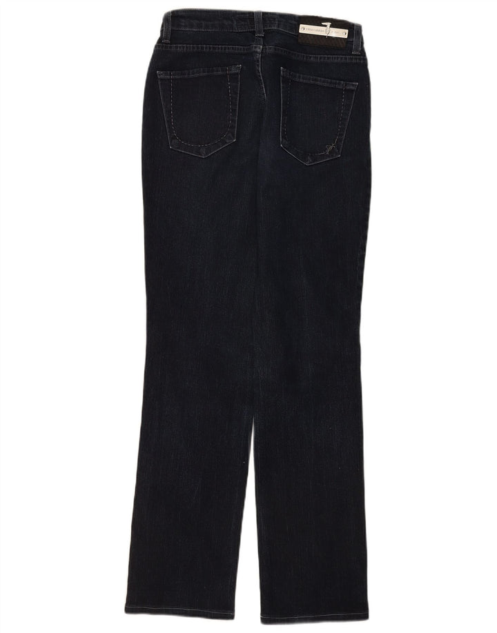 Jeans retos femininos Trussardi W26 L30 algodão azul marinho
