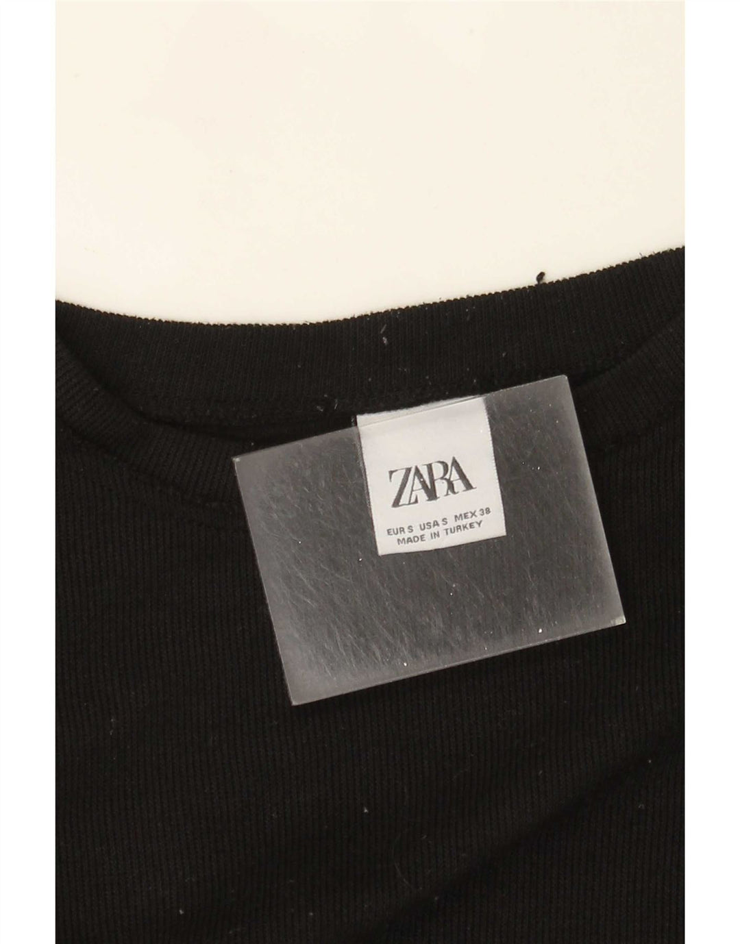 Zara Suéter masculino com gola redonda pequeno preto