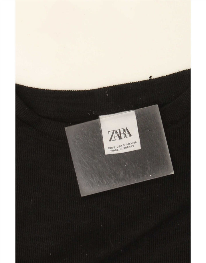 Zara Suéter masculino com gola redonda pequeno preto