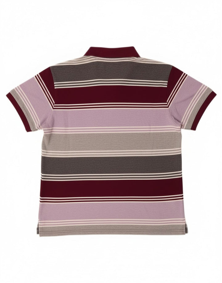 Camisa polo masculina Kappa grande algodão listrado multicolorido
