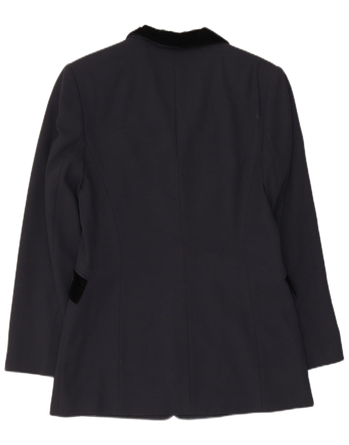 Jaqueta Blazer Feminina com 3 Botões Cartoon EU 36 Pequeno Azul Marinho Colourblock