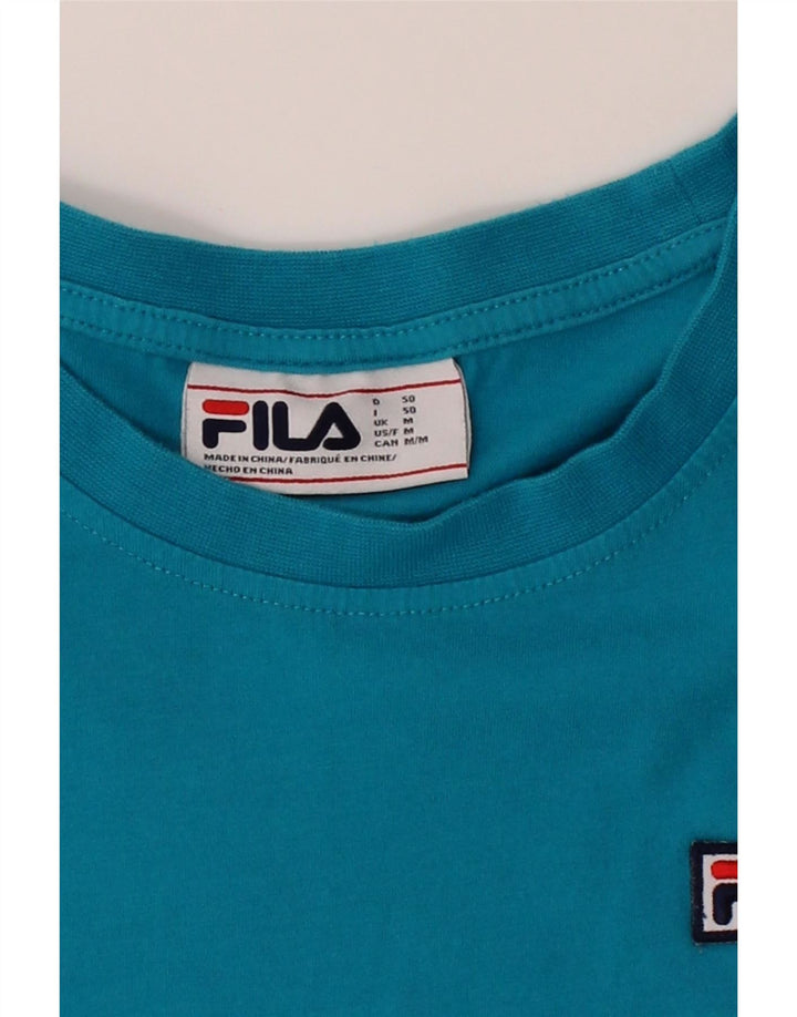 FILA Mens T-Shirt Top Medium Blue Cotton Vintage Fila and Second-Hand Fila from Messina Hembry 