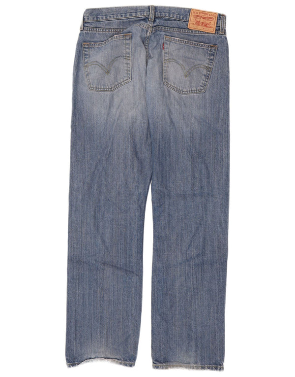 Calça jeans masculina Levi's 514 Slim Straight W33 L32 azul algodão